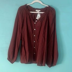 Beachy Maroon Top